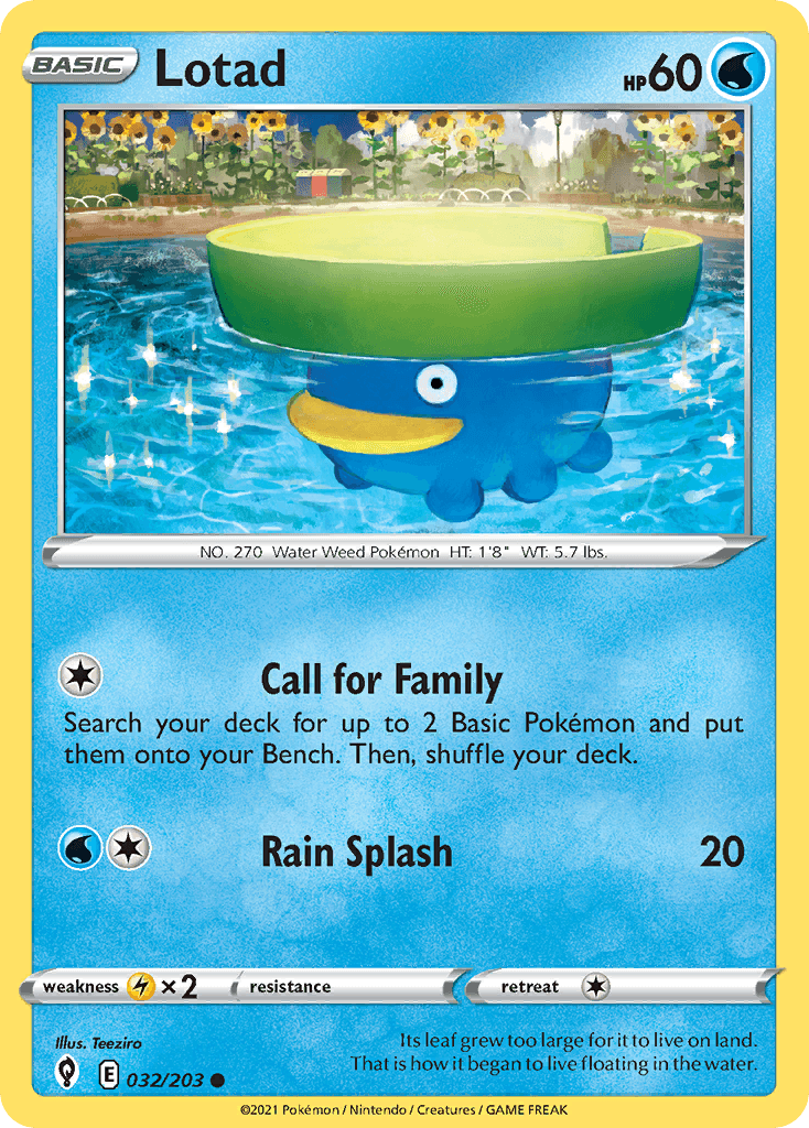 Lotad: Evolving Skies