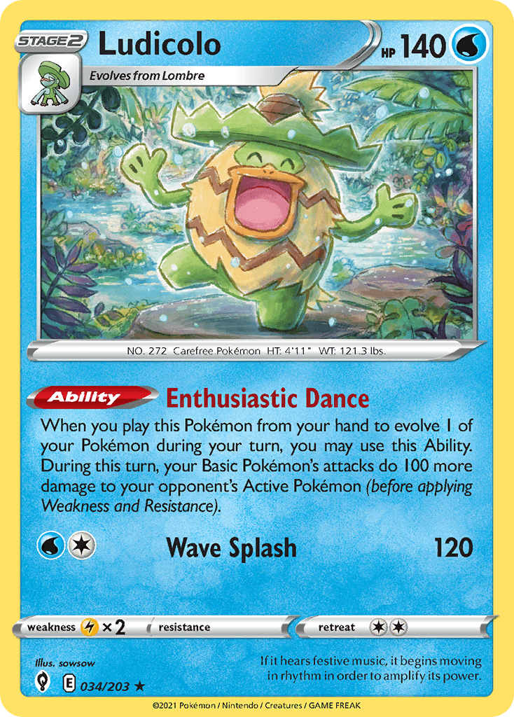 Ludicolo: Evolving Skies