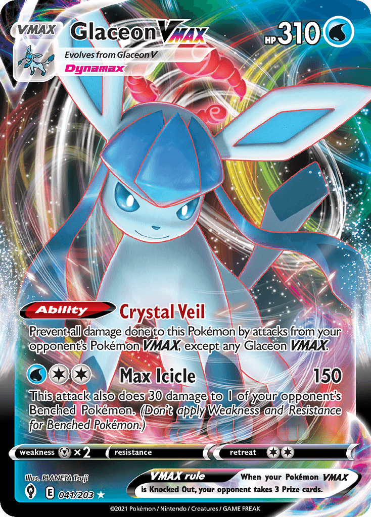 Glaceon VMAX: Evolving Skies