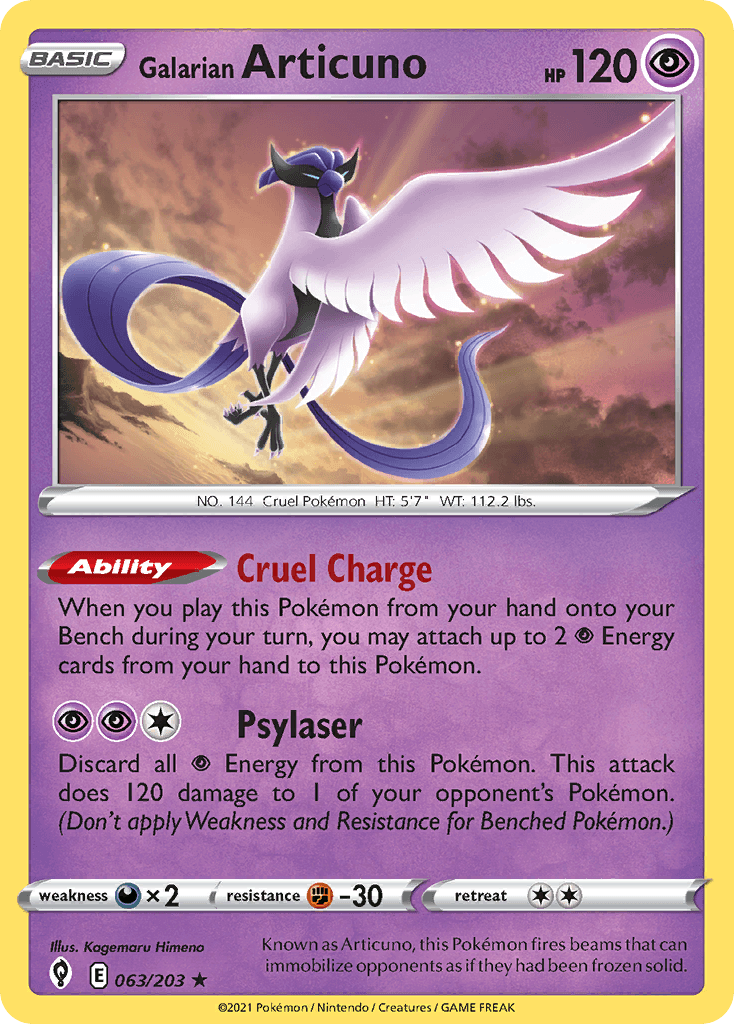 Galarian Articuno: Evolving Skies