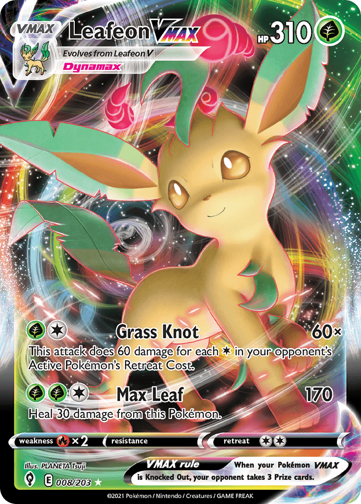 Leafeon VMAX: Evolving Skies