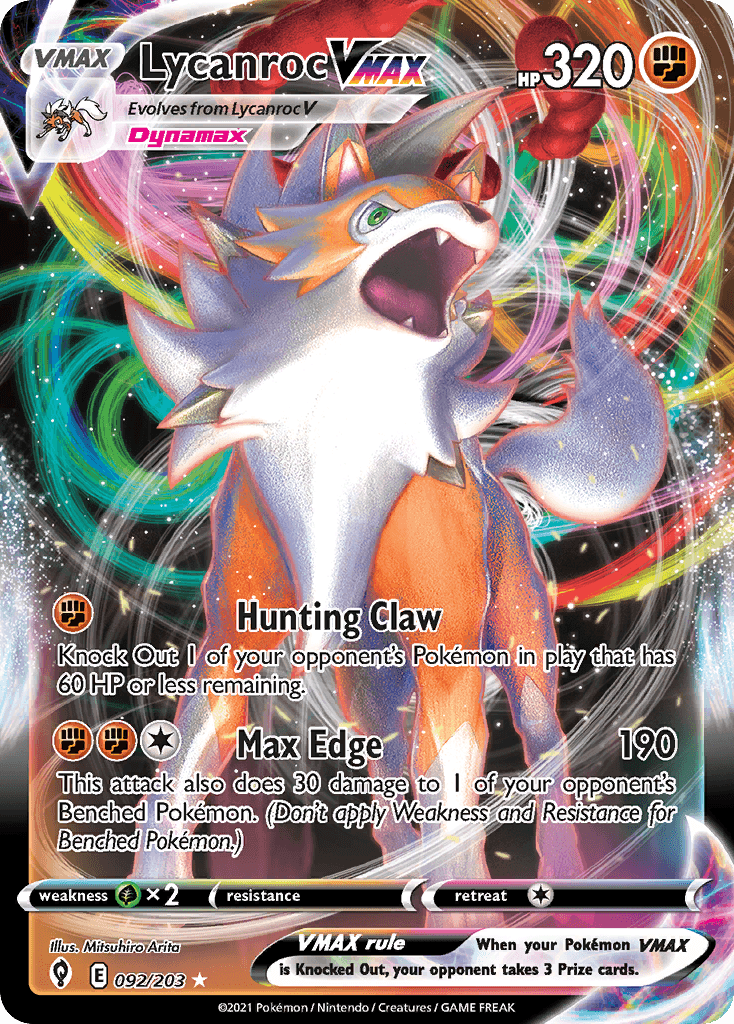 Lycanroc VMAX: Evolving Skies