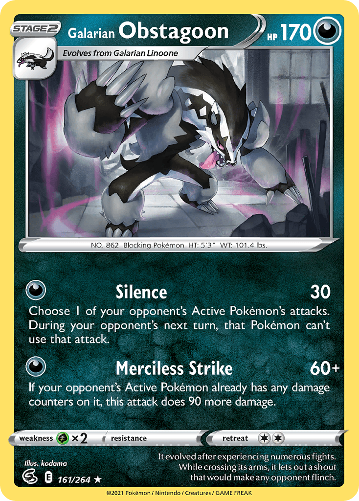 Galarian Obstagoon: Fusion Strike