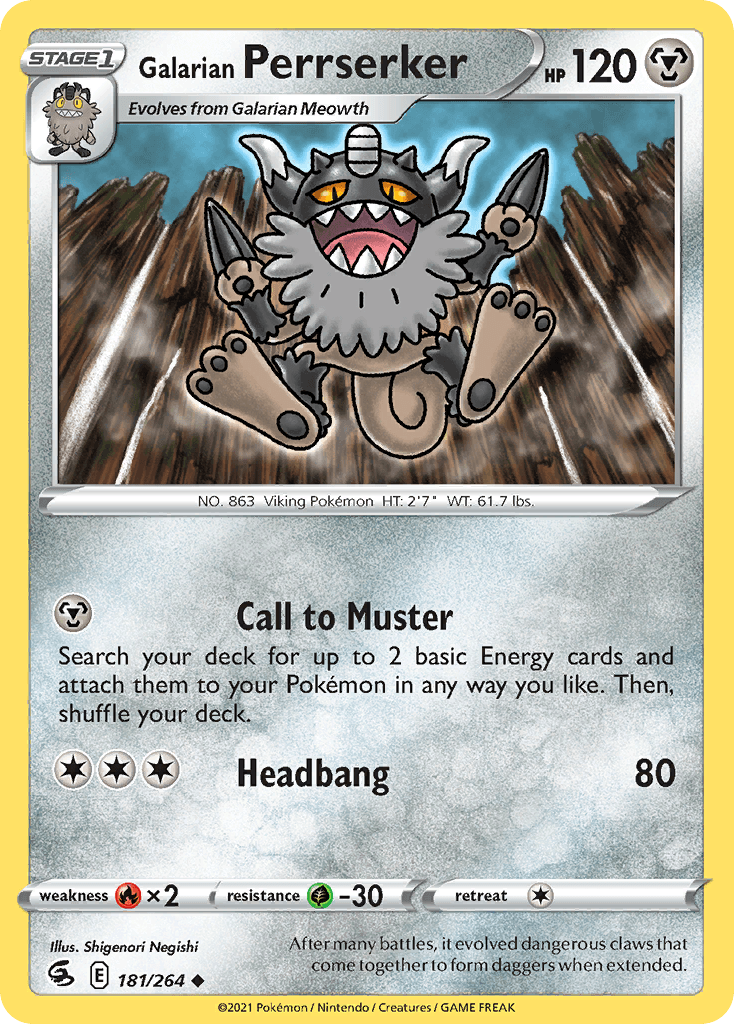 Galarian Perrserker: Fusion Strike