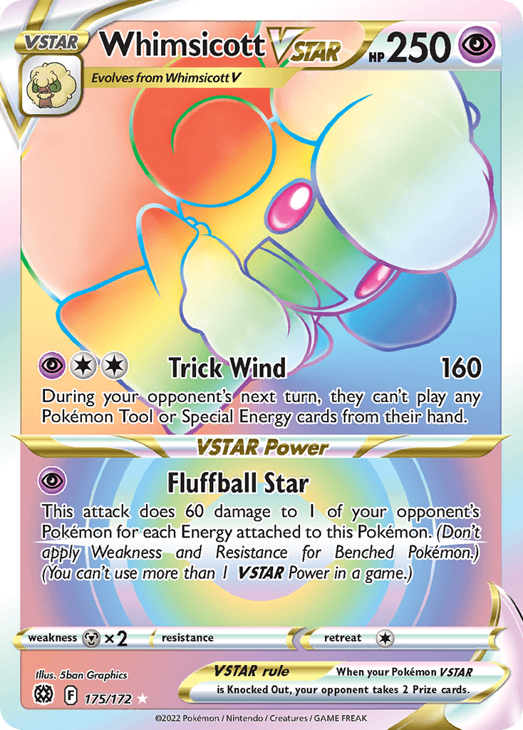 Whimsicott VSTAR: Brilliant Stars