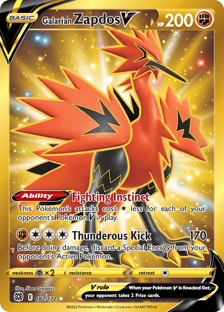 Galarian Zapdos V: Brilliant Stars