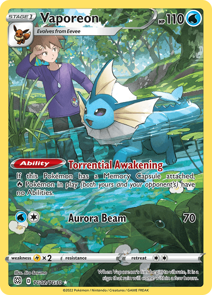 Vaporeon: Brilliant Stars Trainer Gallery