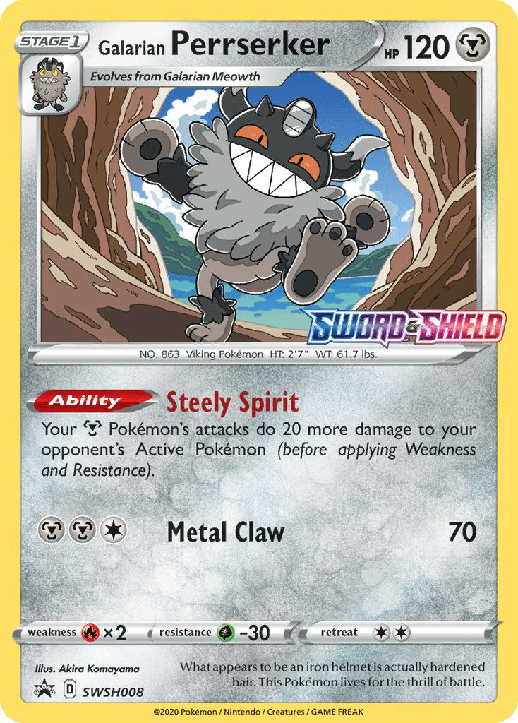 Galarian Perrserker: SWSH Black Star Promos