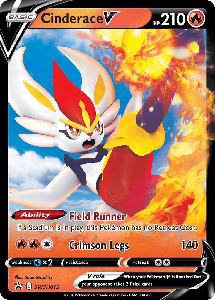 Cinderace V: SWSH Black Star Promos