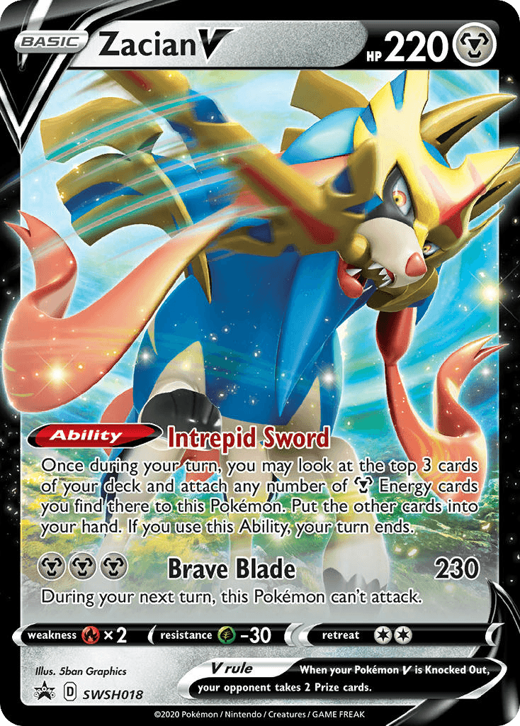 Zacian V: SWSH Black Star Promos