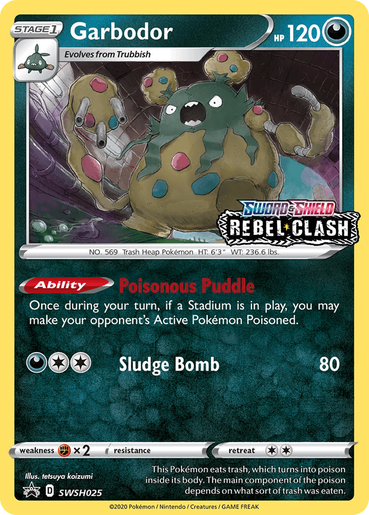 Garbodor: SWSH Black Star Promos