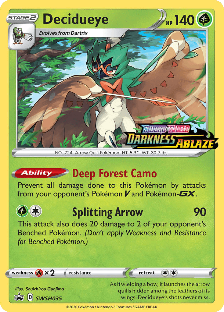 Decidueye: SWSH Black Star Promos