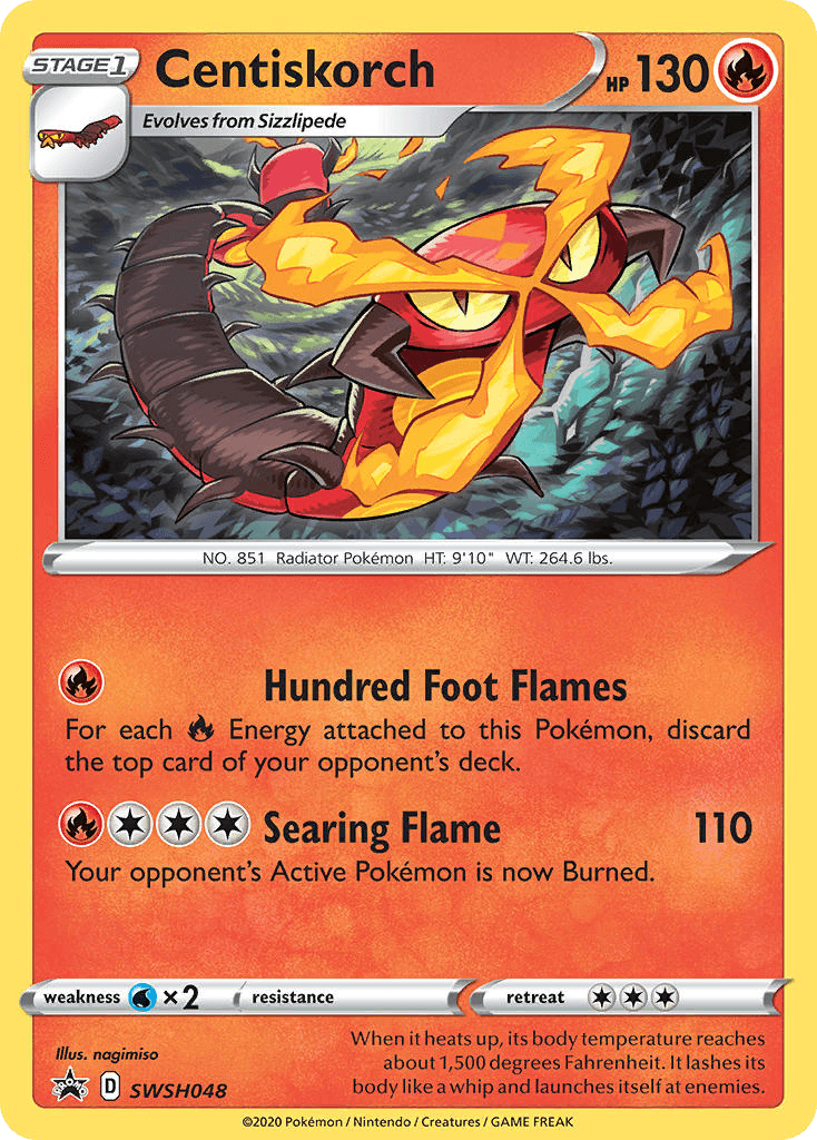 Centiskorch: SWSH Black Star Promos