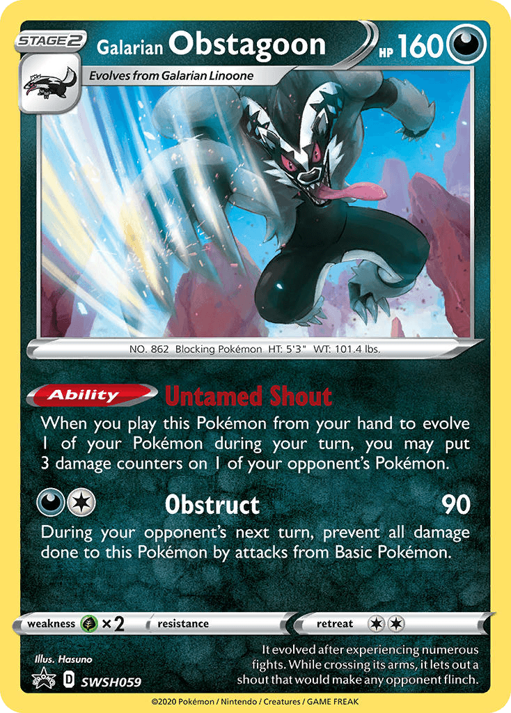 Galarian Obstagoon: SWSH Black Star Promos