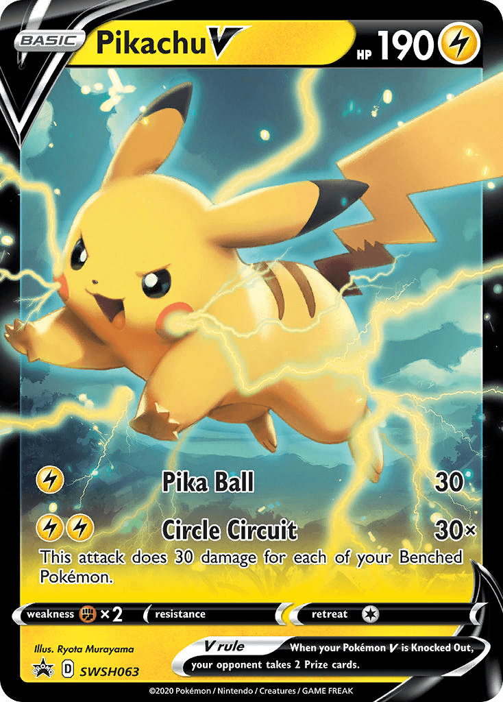Pikachu V: SWSH Black Star Promos