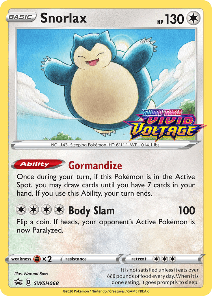 Snorlax: SWSH Black Star Promos