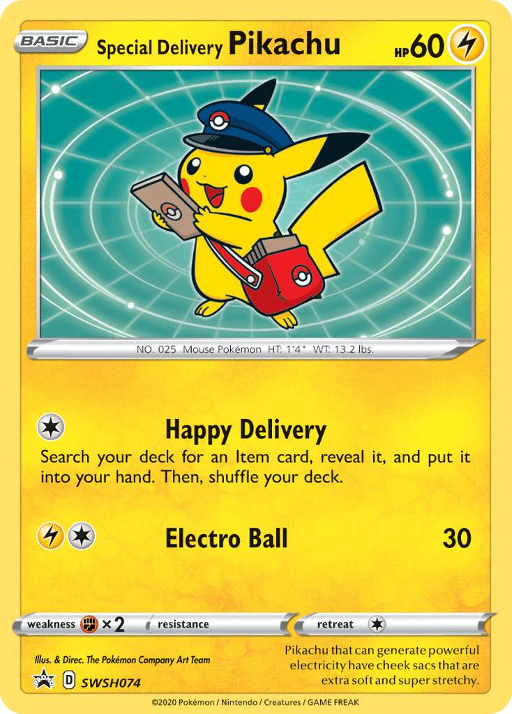 Special Delivery Pikachu: SWSH Black Star Promos