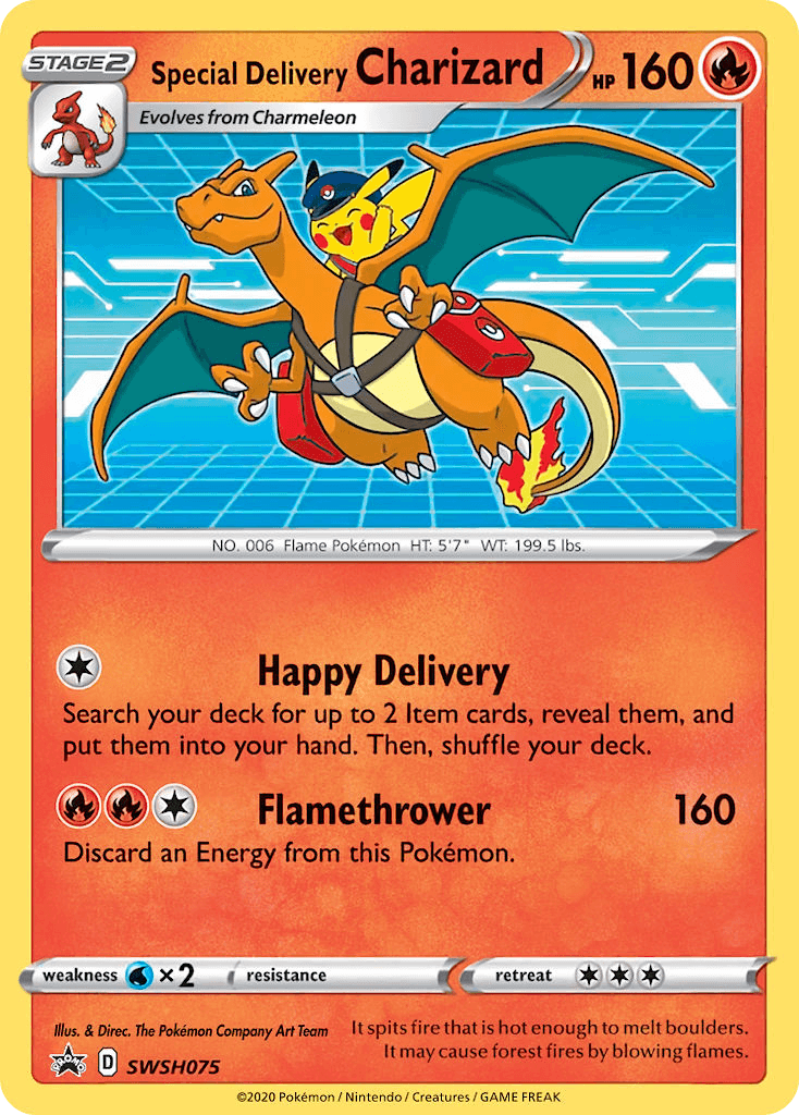 Special Delivery Charizard: SWSH Black Star Promos
