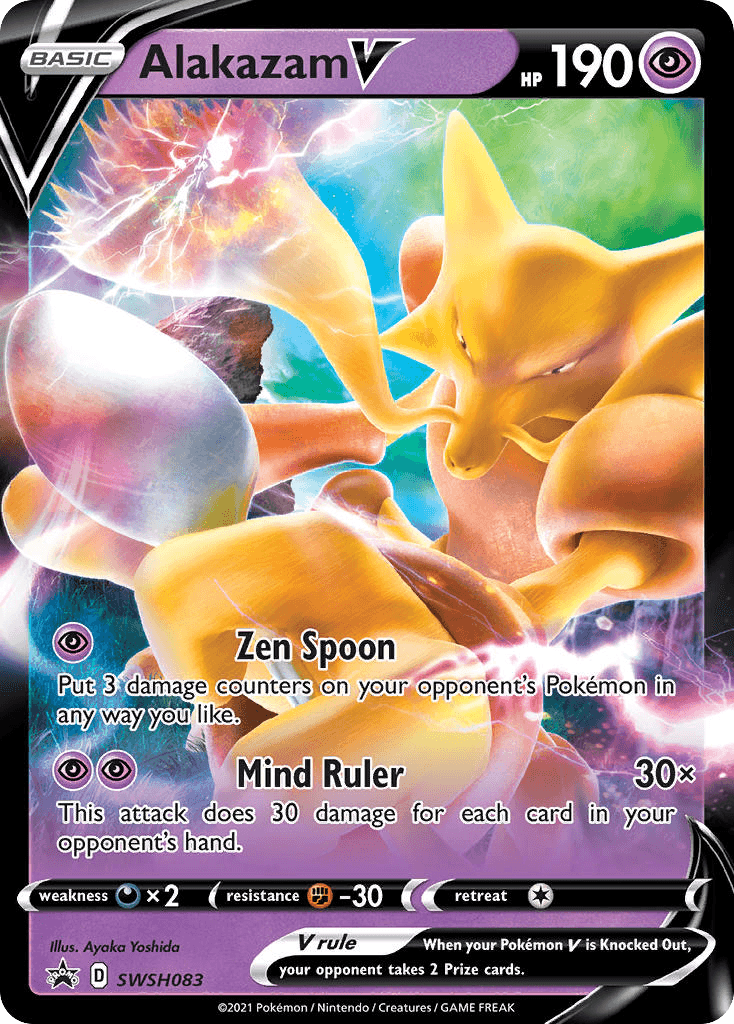 Alakazam V: SWSH Black Star Promos