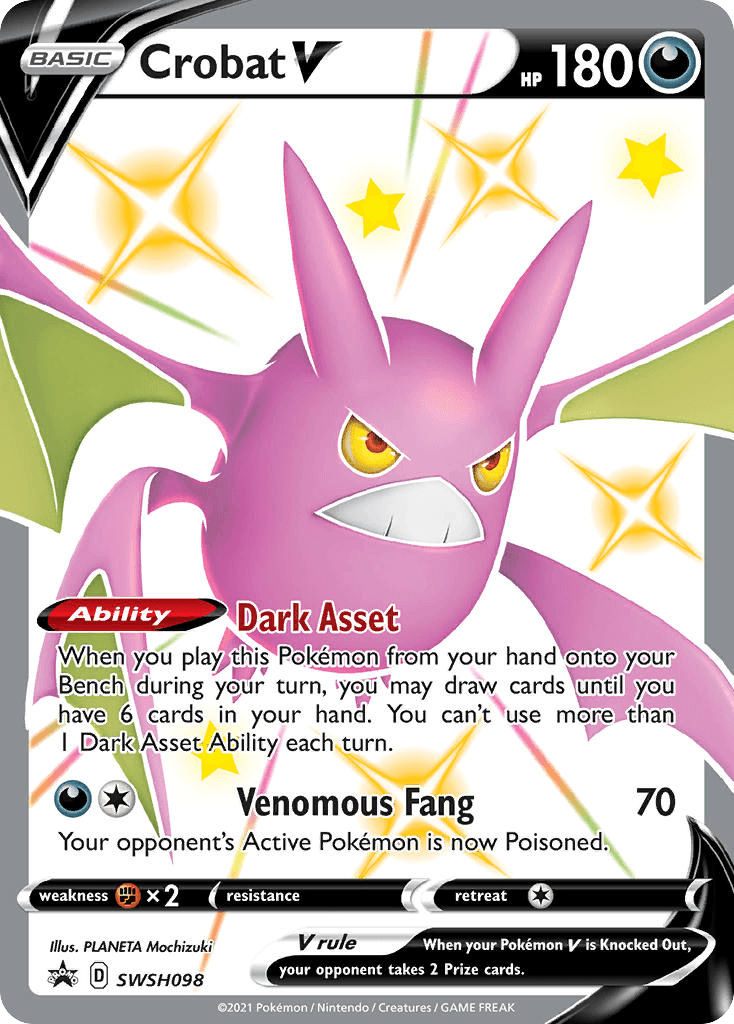 Crobat V: SWSH Black Star Promos