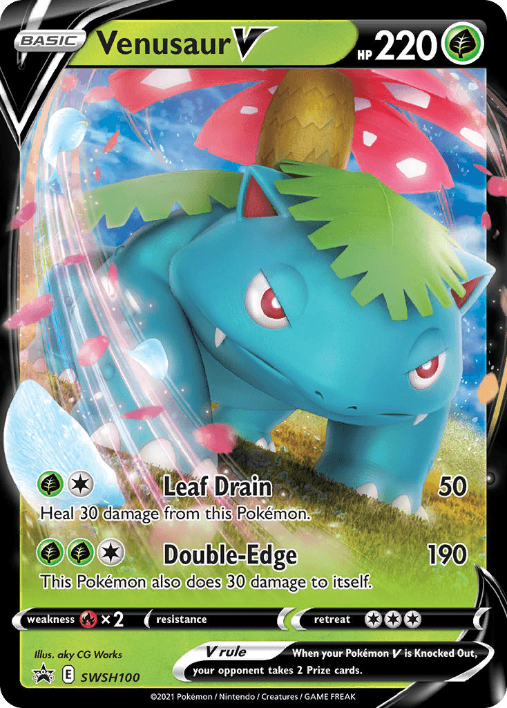 Venusaur V: SWSH Black Star Promos