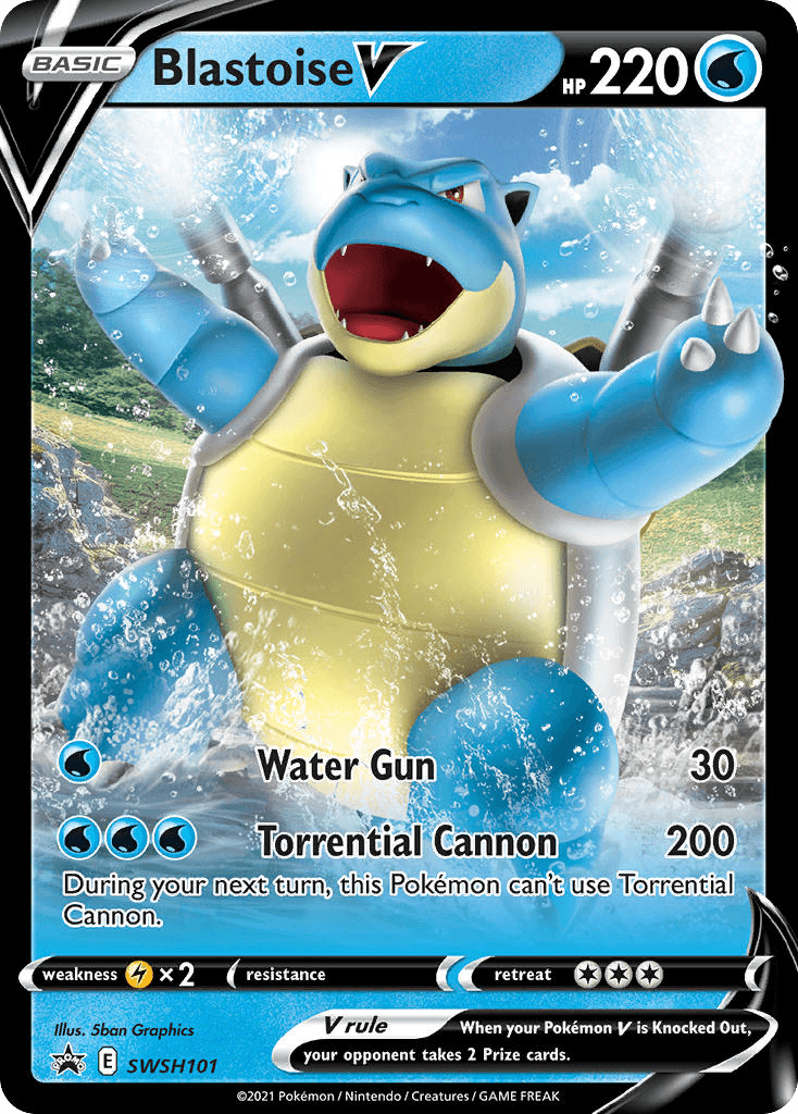 Blastoise V: SWSH Black Star Promos