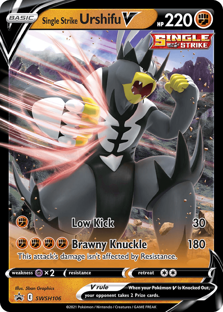 Single Strike Urshifu V: SWSH Black Star Promos