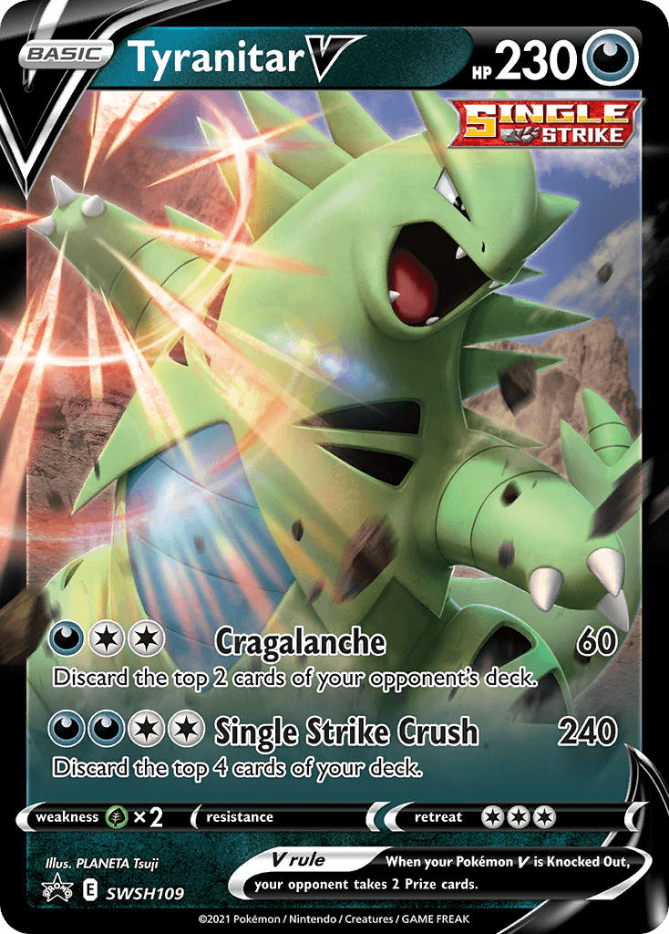 Tyranitar V: SWSH Black Star Promos