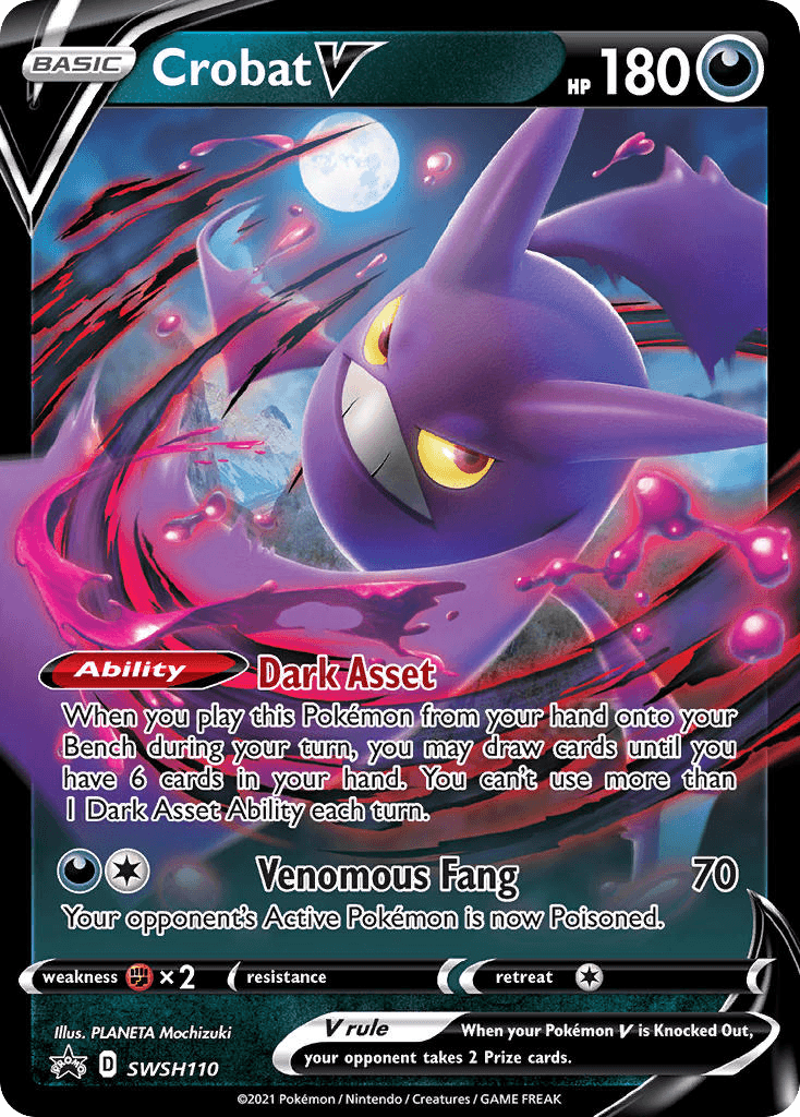 Crobat V: SWSH Black Star Promos