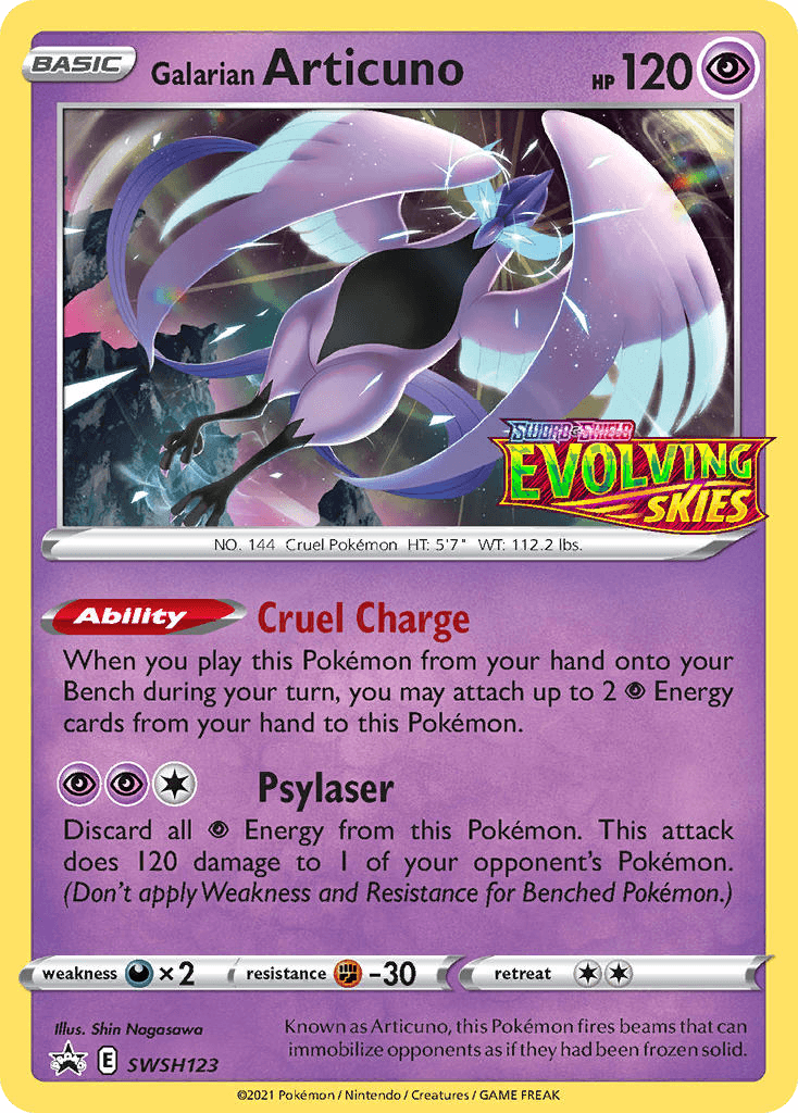 Galarian Articuno: SWSH Black Star Promos