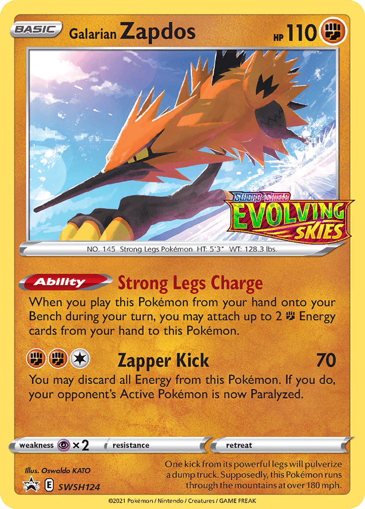 Galarian Zapdos: SWSH Black Star Promos