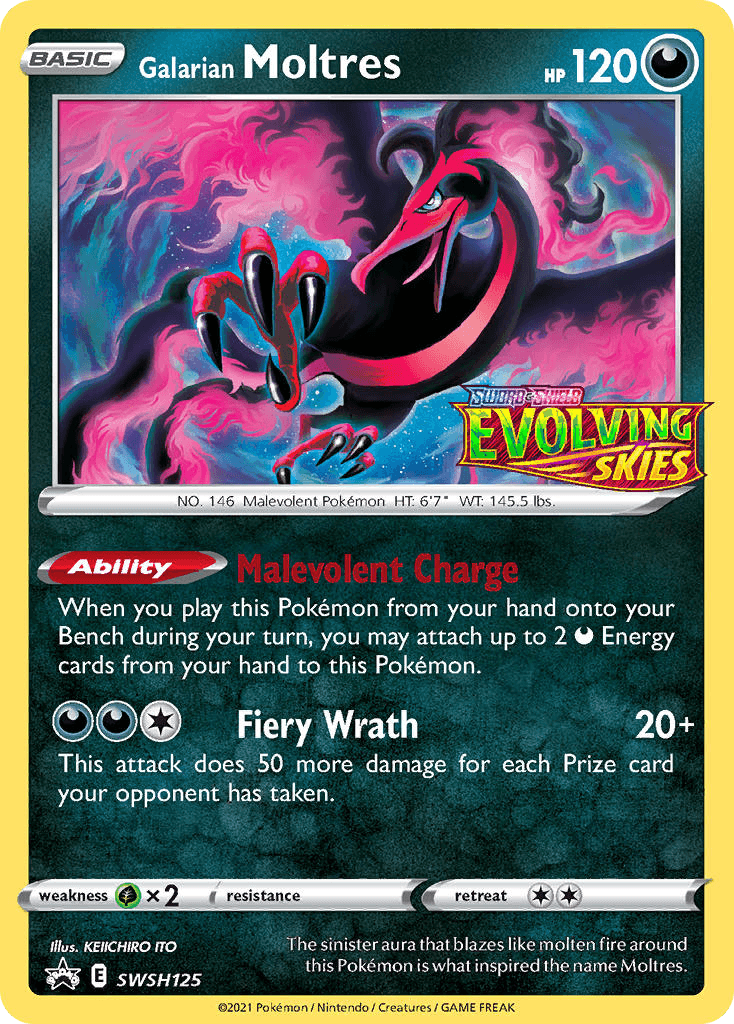 Galarian Moltres: SWSH Black Star Promos