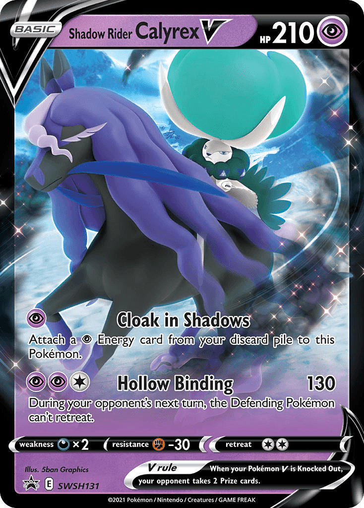 Shadow Rider Calyrex V: SWSH Black Star Promos