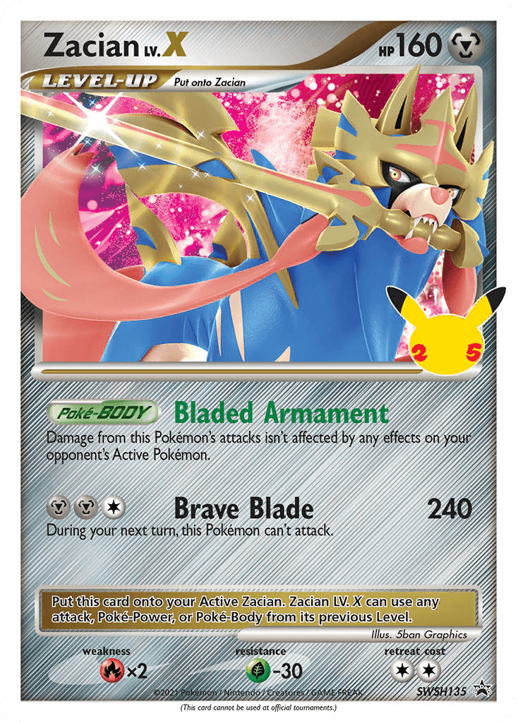 Zacian LV.X: SWSH Black Star Promos