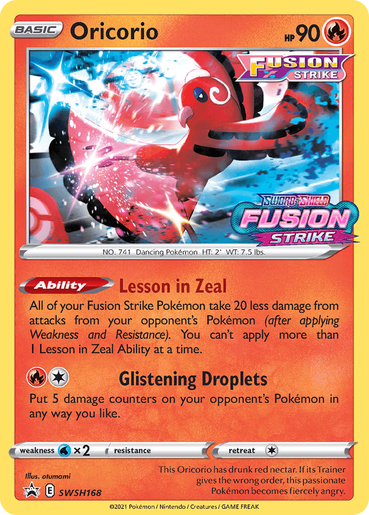 Oricorio: SWSH Black Star Promos