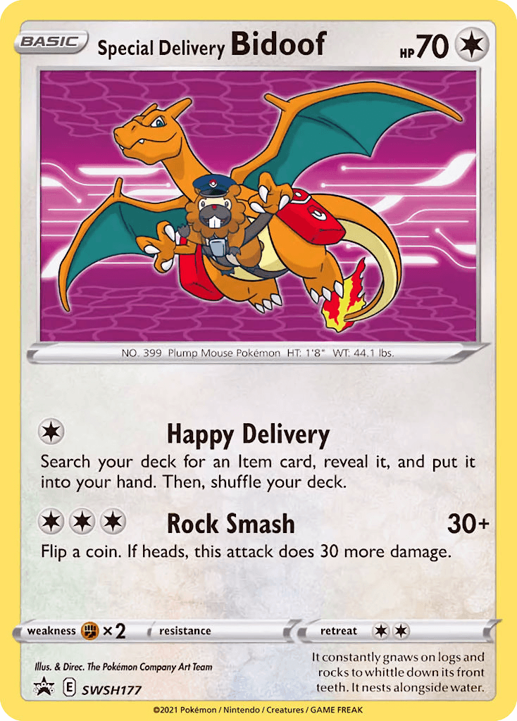 Special Delivery Bidoof: SWSH Black Star Promos