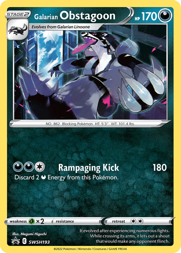 Galarian Obstagoon: SWSH Black Star Promos