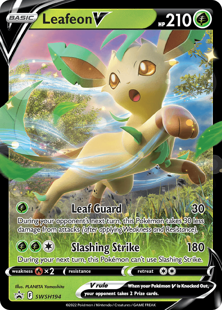 Leafeon V: SWSH Black Star Promos