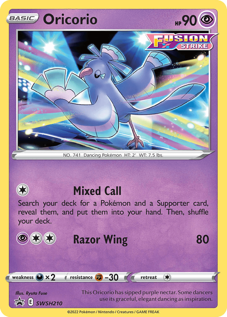 Oricorio: SWSH Black Star Promos