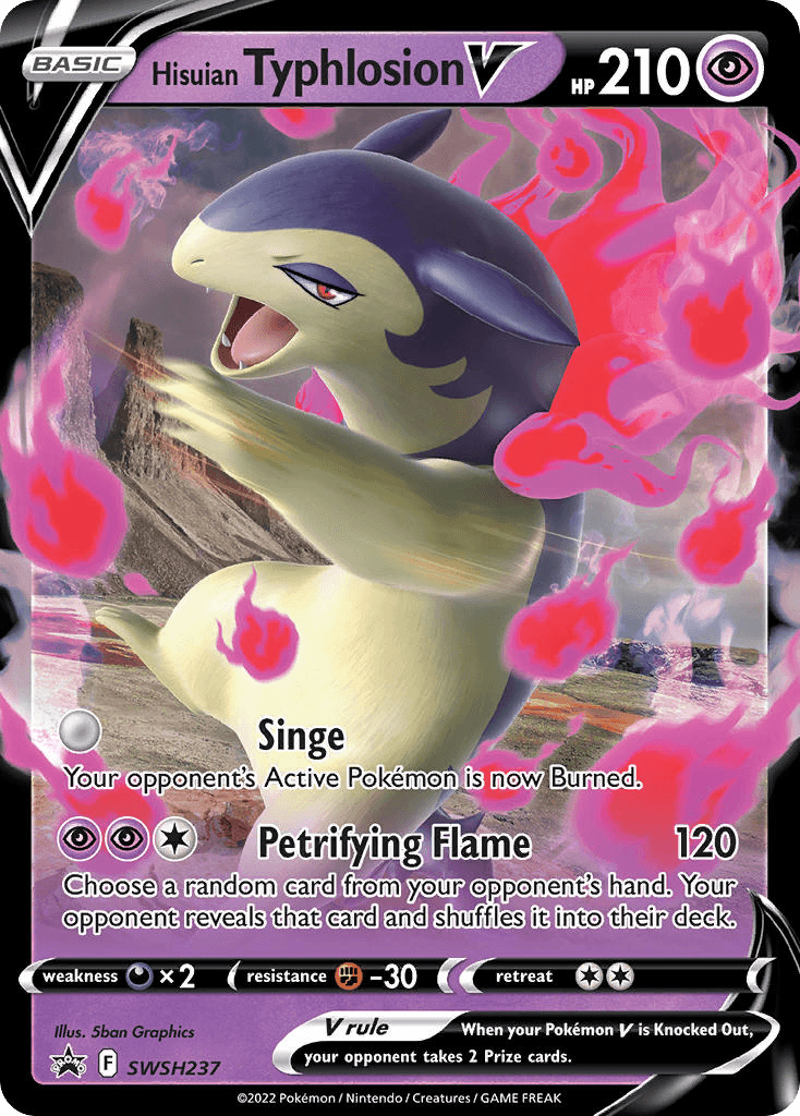 Hisuian Typhlosion V: SWSH Black Star Promos