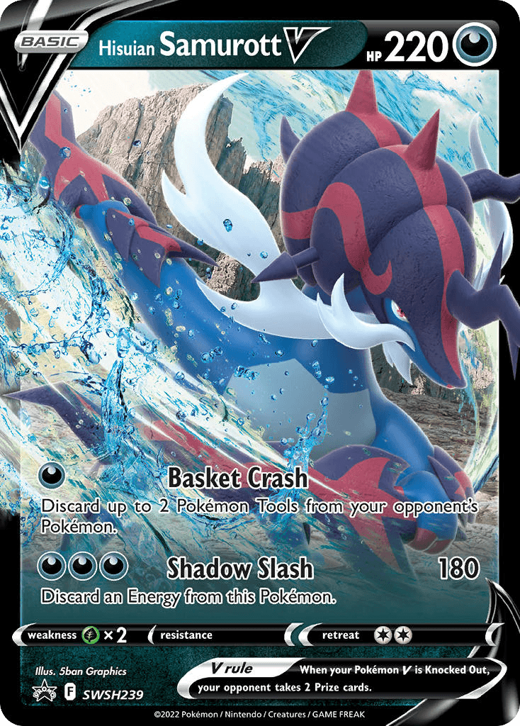 Hisuian Samurott V: SWSH Black Star Promos