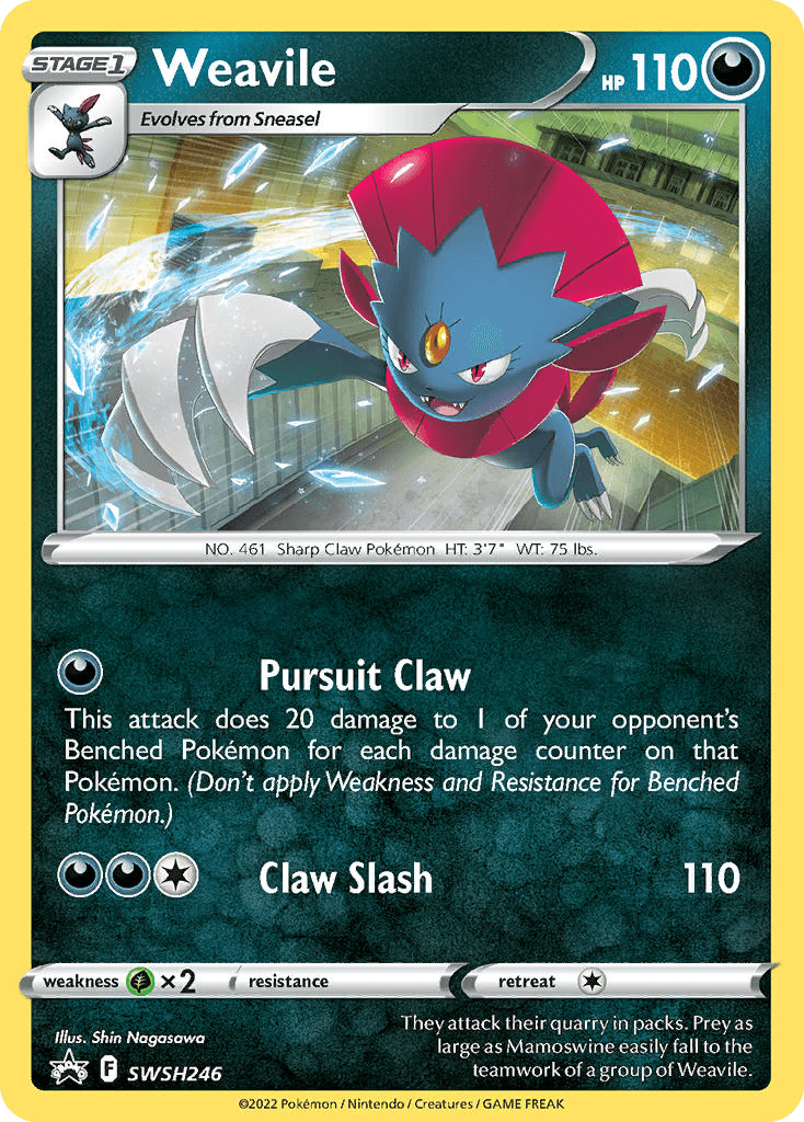 Weavile: SWSH Black Star Promos