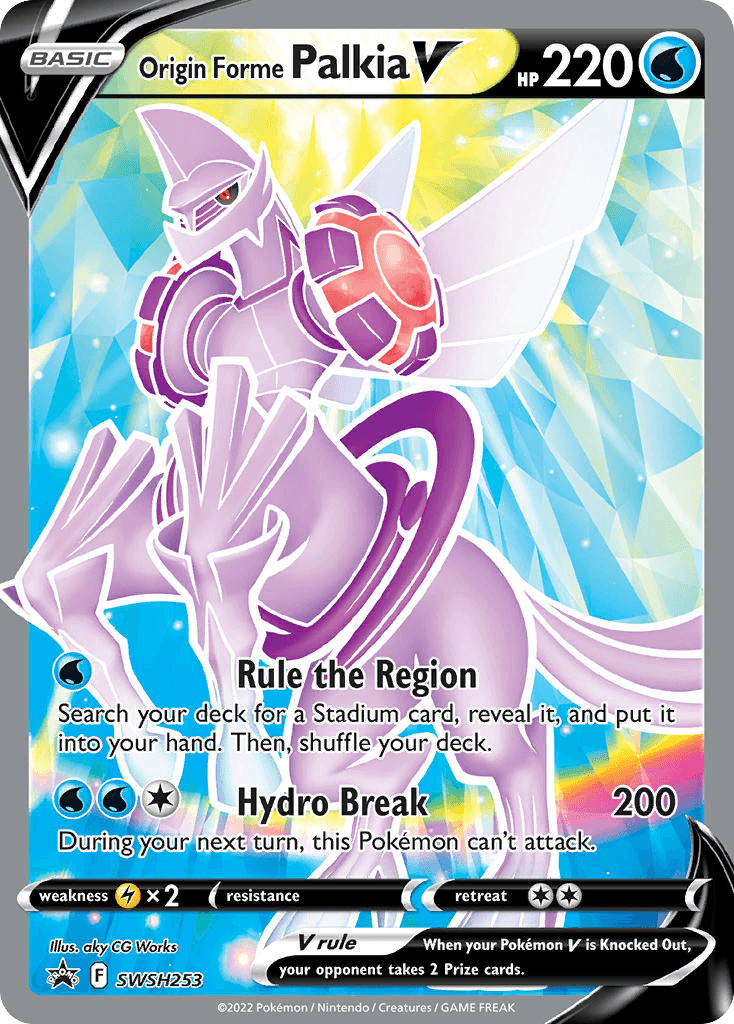 Origin Forme Palkia V: SWSH Black Star Promos