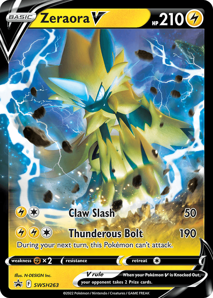 Zeraora V: SWSH Black Star Promos