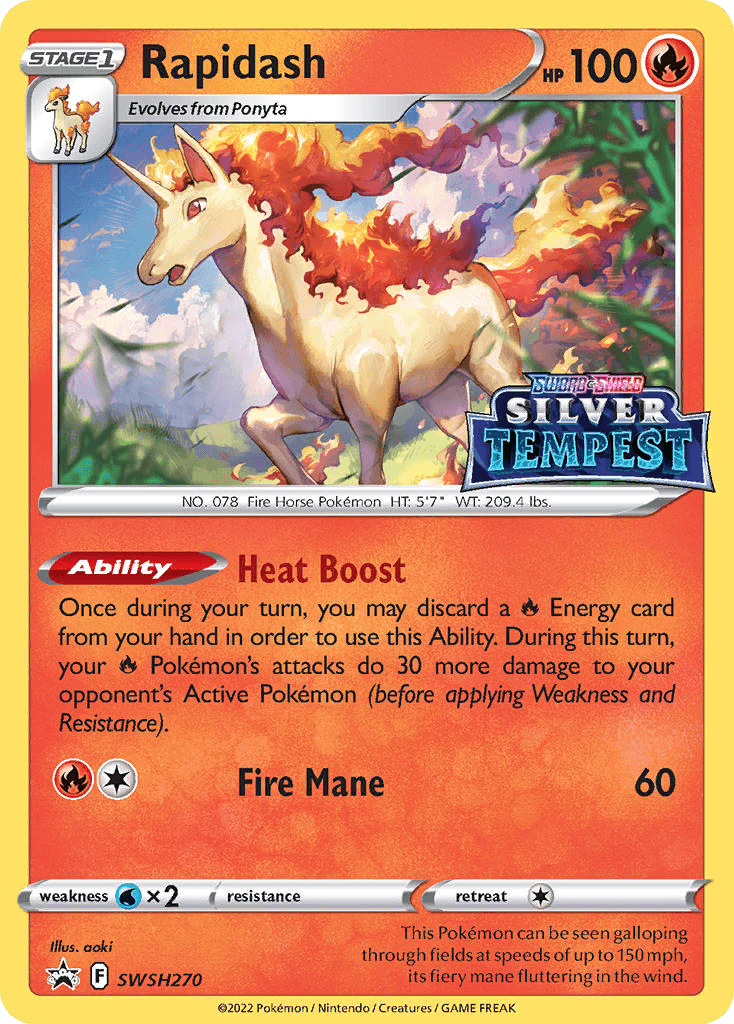 Rapidash: SWSH Black Star Promos