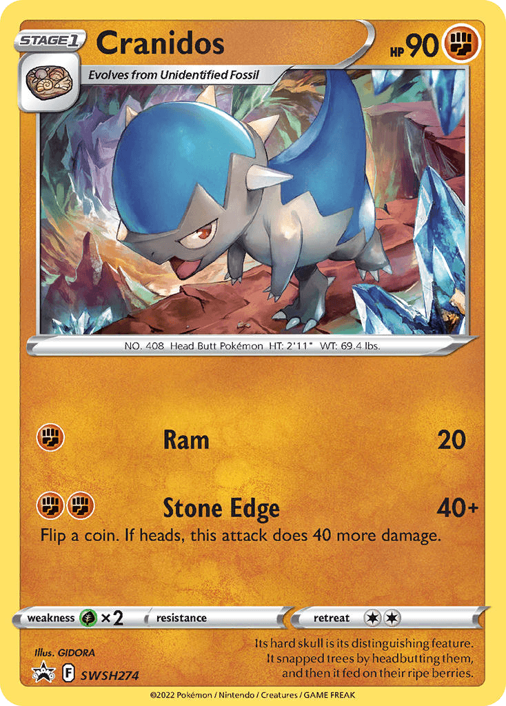 Cranidos: SWSH Black Star Promos
