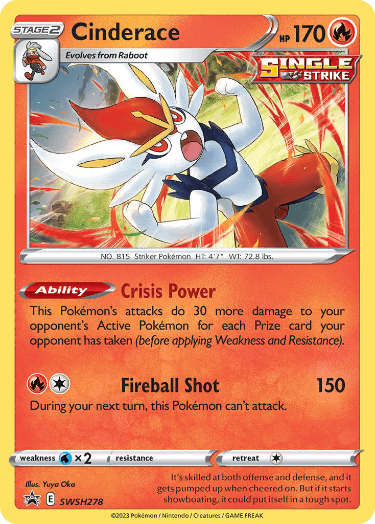 Cinderace: SWSH Black Star Promos