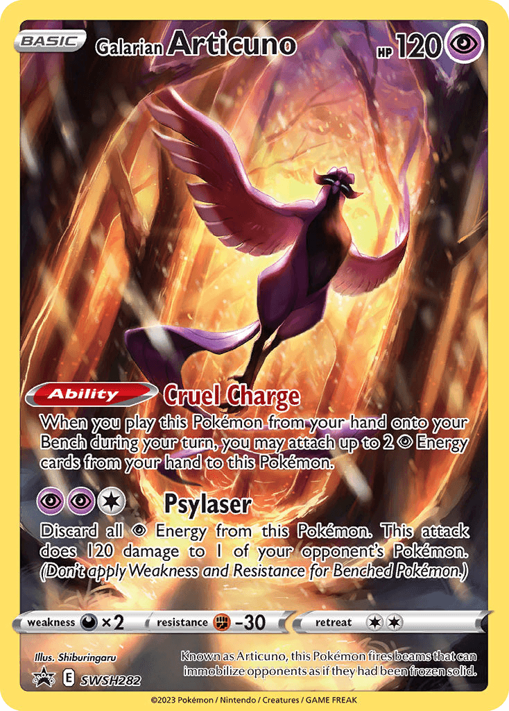 Galarian Articuno: SWSH Black Star Promos