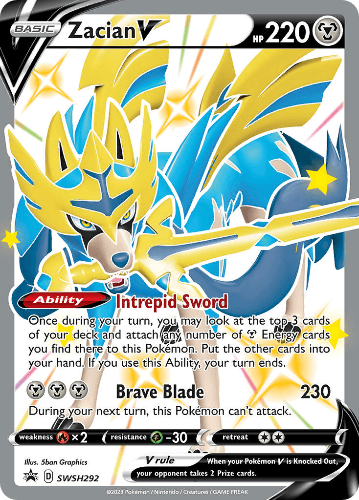 Zacian V: SWSH Black Star Promos