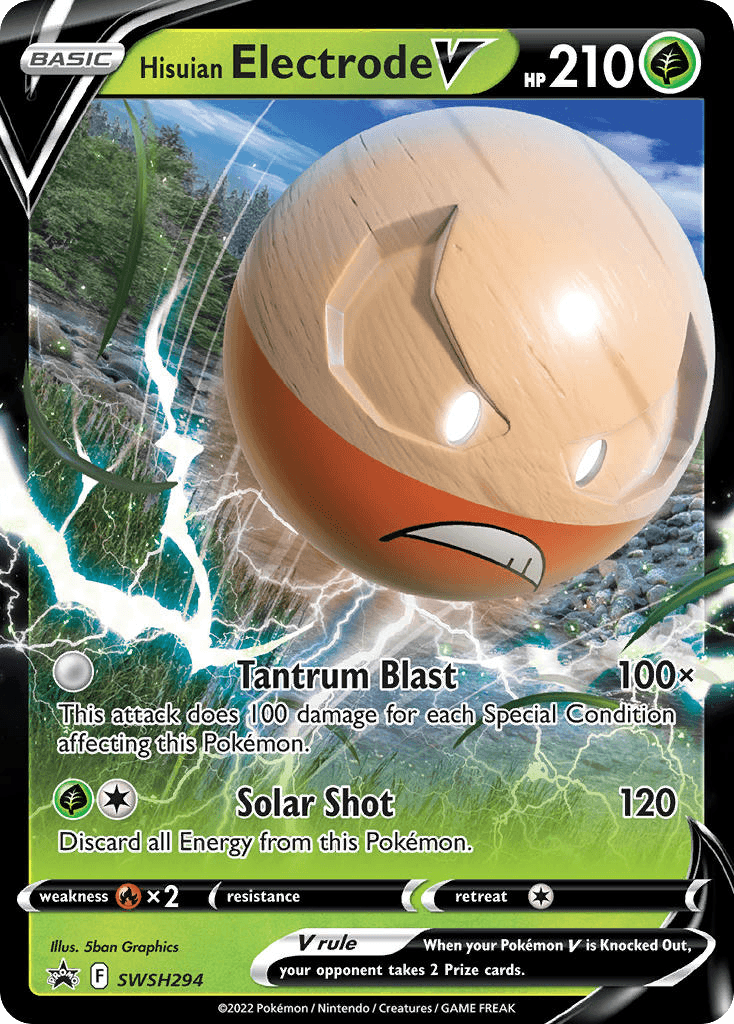 Hisuian Electrode V: SWSH Black Star Promos